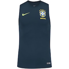 Camiseta Regata de Treino da Seleção Brasileira 2018 Nike - Masculina - Foto 1