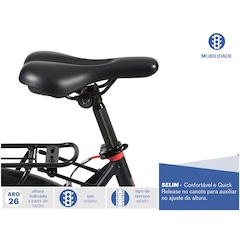 Bicicleta Caloi Urbam - Aro 26 - Freio V-Brake - Câmbio Traseiro Shimano - 21 Marchas - Foto 4