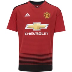 Camisa Manchester United I 18/19 adidas - Infantil - Foto 1