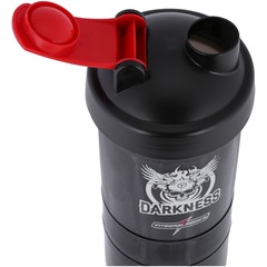 Coqueteleira Shaker Integralmédica Darkness - 400ml - 3 Doses - Foto 3