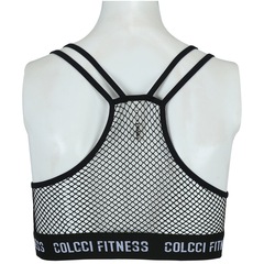 Top Fitness com Bojo Colcci Detalhe Tela Costas - Adulto - Foto 2