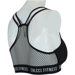 Top Fitness com Bojo Colcci Detalhe Tela Costas - Adulto - Foto 4