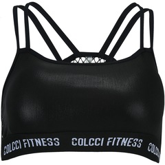 Top Fitness com Bojo Colcci Detalhe Tela Costas - Adulto - Foto 1