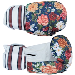 Luvas de Boxe Farm Rio Floral Safira - 14 OZ - Adulto - Foto 2