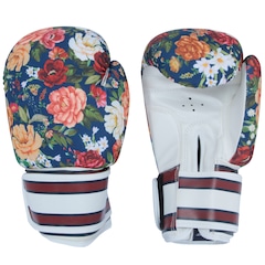 Luvas de Boxe Farm Rio Floral Safira - 14 OZ - Adulto - Foto 1