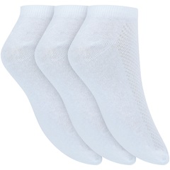 Kit de Meias Sapatilha Oxer Basic com 3 Pares - 39 a 44 - Adulto - Foto 2