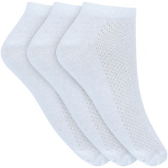 Kit de Meias Sapatilha Oxer Basic com 3 Pares - 39 a 44 - Adulto - Foto 1