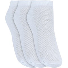 Kit de Meias Sapatilha Oxer Basic com 3 Pares - 34 a 38 - Adulto - Foto 3