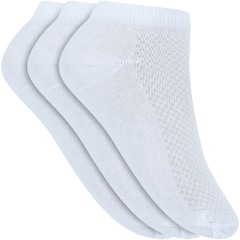 Kit de Meias Sapatilha Oxer Basic com 3 Pares - 34 a 38 - Adulto - Foto 1