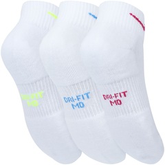 Kit de Meias Cano Médio Nike Cushioned Ankle com 3 Pares - Feminino - Foto 2
