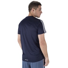 Camiseta adidas Run 3S Tee - Masculina - Foto 3