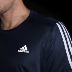 Camiseta adidas Run 3S Tee - Masculina - Foto 6
