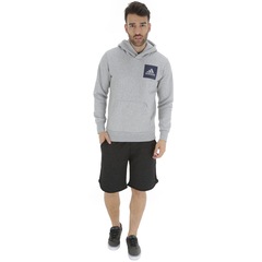 Blusão de Moletom com Capuz adidas Essentials Logo PO - Masculino - Foto 5
