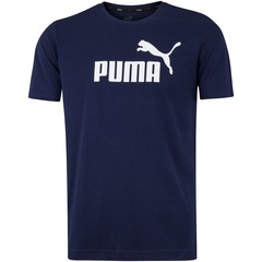 Camiseta Puma Manga Curta Essentials Logo - Masculina - Foto 1