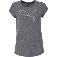 Camiseta Puma Elevated Ess Cat Heather - Feminina - Foto 1