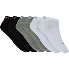 Kit de Meias Invisível Mizuno Soul com 6 Pares - Feminino - Foto 1