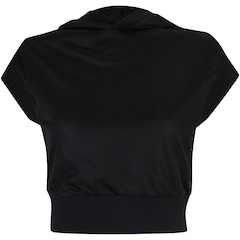 Blusa Cropped com Capuz Oxer Mesh Dupla Face - Feminina - Foto 5