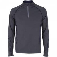 Camiseta Manga Longa Oxer Meio Zíper - Masculina - Foto 1