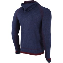 Camiseta Manga Longa Barcelona com Capuz Seamless - Masculina - Foto 4