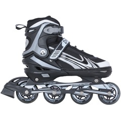 Patins Bel Fix Roller Aluminum 500 - In Line - Fitness - ABEC 9 - Ajustável - Adulto - Foto 1