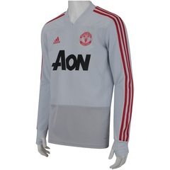 Camisa de Treino Manga Longa Manchester United 19/20 adidas - Masculina - Foto 3