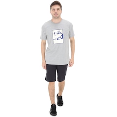 Bermuda Fila Studio Elastic - Masculina - Foto 4