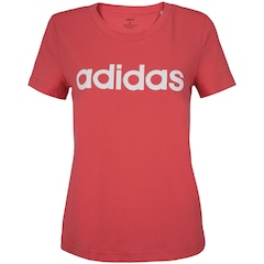 Camiseta adidas Essentials Linear Slim - Feminina - Foto 1