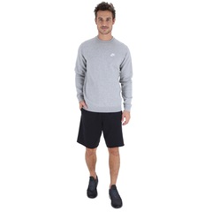 Blusão de Moletom Nike Sportswear Crew Fleece Club - Masculino - Foto 4
