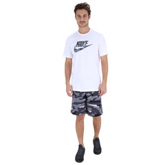 Bermuda de Moletom Nike Camo BB - Masculina - Foto 4