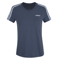 Camiseta adidas Essentials 3S Slim - Feminina - Foto 5