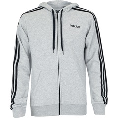 Jaqueta de Moletom com Capuz adidas 3S FZ French Terry - Masculina - Foto 5