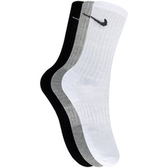 Kit de Meias Nike Everyday Cushioned Crew Cano Alto Unissex - Foto 1