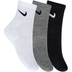 Kit de Meias Nike Everyday Cushion Ankle com 3 Pares - Adulto - Foto 1