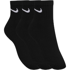 Kit de Meias Nike Everyday Cushion Ankle com 3 Pares - Adulto - Foto 3