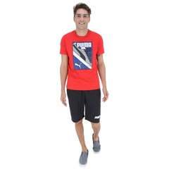 Bermuda Puma Rebel Woven - Masculina - Foto 5