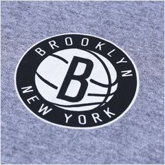 Camiseta NBA Brooklyn Nets Raglan Mini Logo - Infantil - Foto 4
