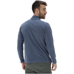 Blusão de Frio Fleece com Proteção Solar UV Columbia Klamath Range II Half Zip - Masculino - Foto 3