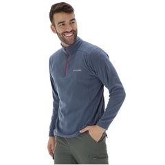 Blusão de Frio Fleece com Proteção Solar UV Columbia Klamath Range II Half Zip - Masculino - Foto 2