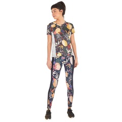 Calça Legging Farm Rio Recorte Lateral Abacaxitos - Feminina - Foto 3