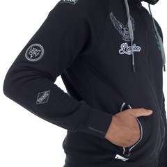 Jaqueta de Moletom com Capuz Fatal Raglan 18226 - Masculina - Foto 5