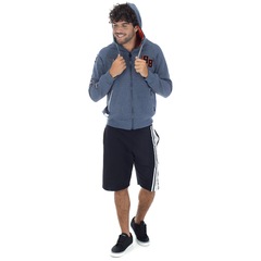 Jaqueta de Moletom com Capuz Fatal Raglan 18226 - Masculina - Foto 6