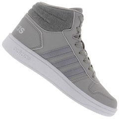Tênis Cano Alto adidas Hoops 2.0 K - Infantil - Foto 1