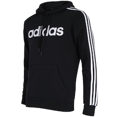 Blusão de Moletom com Capuz adidas 3S PO FL - Masculino - Foto 4