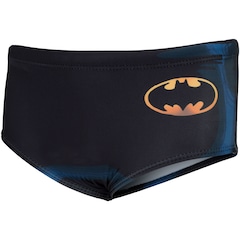 Conjunto Camiseta Manga Longa com Proteção Solar UV e Sunga Liga da Justiça Batman - Infantil - Foto 6