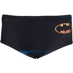Conjunto Camiseta Manga Longa com Proteção Solar UV e Sunga Liga da Justiça Batman - Infantil - Foto 8