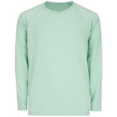 Camiseta Manga Longa com Proteção Solar UV 50+ Oxer Lisa - Infantil - Foto 1