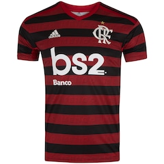 Camisa do Flamengo I 2019 adidas com Patrocínio BS2 - Masculina - Foto 1