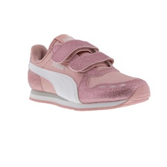 Tênis Puma Cabana Racer Glitz V PS Feminino - Infantil - Foto 2