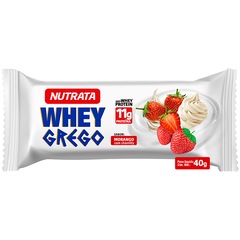 Barra de Proteína Nutrata Grego Bar Morango com Chantilly 40g - Foto 1