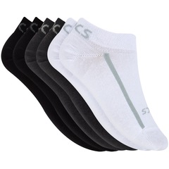 Kit de Meias Asics Soft Cotton com 6 Pares 34 a 38 - Adulto - Foto 1